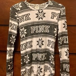 black and white pj top